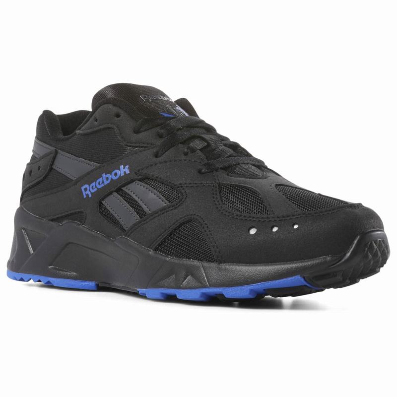 Tenisi Reebok Aztrek Barbati Negrii/Albastri Romania UL4407TY